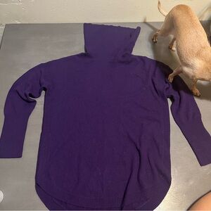 Chic Purple Turtleneck Sweater